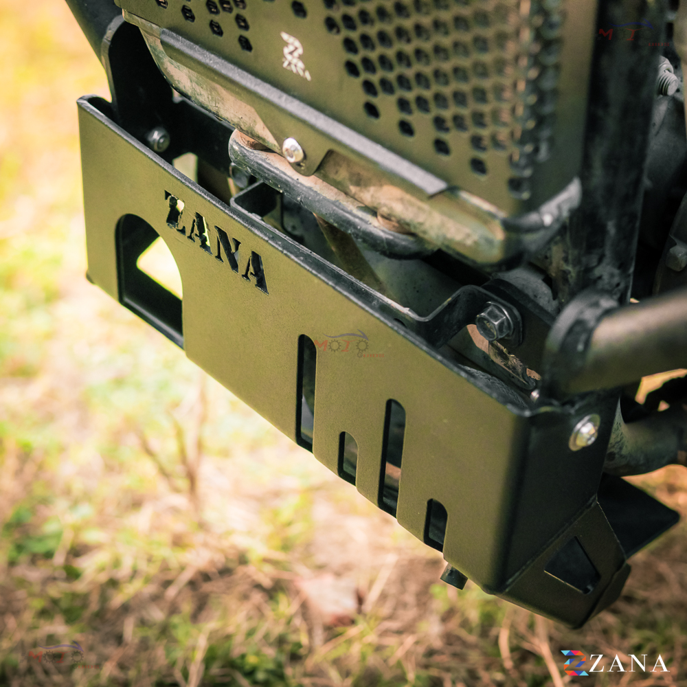 Zana- Bash Plate For Jawa Bobber 42 (Aluminium, Black)